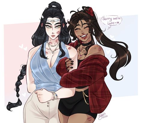 Mdzs Wangxian, Manga Story, Lesbian Art, Avatar Airbender, Cute Couple Art, The Grandmaster, Heaven's Official Blessing, Gay Art, Couple Art