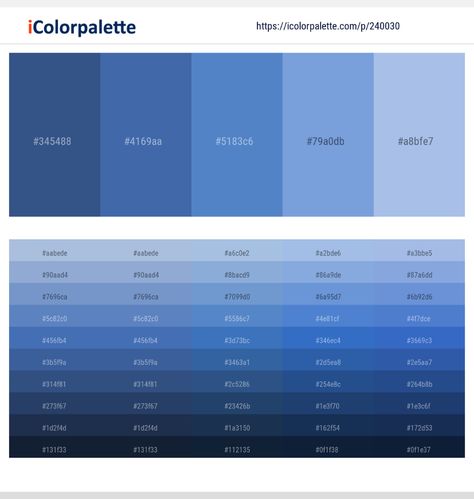 Colors included in this palette similar to Chambray, Danube, Dark Gray / smoked, Dark Slate Blue, Dark Slate Blue and Light Blue, Dark Slate Blue and Medium Purple, Dark Slate Blue and Steel Blue, Gray, Indigo, Light Blue, Medium Purple, . Download color palette as Pdf, Adobe swatch and more. Dark Slate Blue, Orange Color Palettes, Winter Color Palette, Light Steel Blue, Color Palette Yellow, Red Colour Palette, Brown Color Palette, Purple Dark, Fall Color Palette