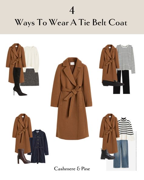 Tie Belt Coat, Belted Denim Dress, Belt Coat, Style Inspiration Winter, Belt Tying, Belted Coat, Fashion Over 50, 50 Fashion, Dark Denim