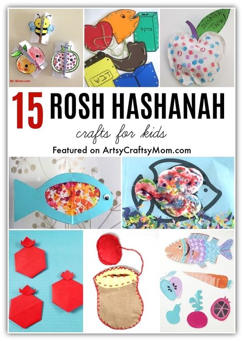 These Rosh Hashanah crafts will help you enjoy a grand Jewish New Year celebration! With apples, honey & more, you're all set for days of fun! Kindergarten Rosh Hashanah Activities, Preschool Rosh Hashanah Crafts, Rosh Hashana Crafts Kindergarten, Rosh Hashanah Toddler Activities, Rosh Hashana Activities For Kids, Rosh Hashana Preschool Activities, Rosh Hashanah Preschool, Shofar Craft For Kids, Rosh Hashana Crafts For Toddlers