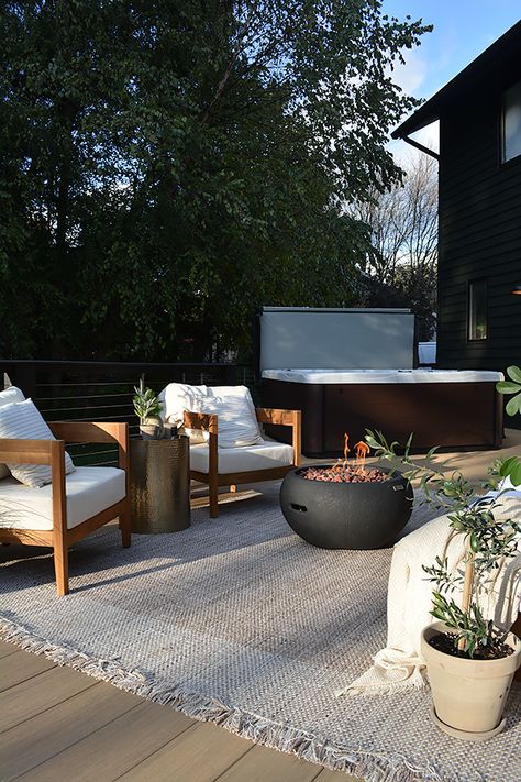 Affordable Outdoor Furniture, Modern Outdoor Sofas, Deck Makeover, Cozy Outdoor, Modern Backyard, Hard Part, Modern Patio, Outdoor Porch, Backyard Patio Designs