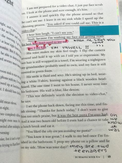 It Starts With Us Annotations, Highlighted Books, Atlas Corrigan, Mac Lipstick Colors, It Starts With Us, Book Annotations, Romantic Book Quotes, Romance Books Quotes, Reading Between The Lines