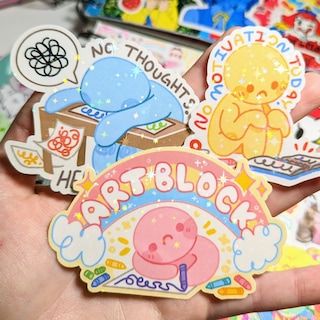 MilkyTomato - Etsy Stickers Cool, Sticker Design Inspiration, Arte Indie, Posca Art, Cute Doodle Art, Cute Little Drawings, 영감을 주는 캐릭터, Art Business, Cool Stickers