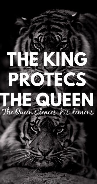 the king protects the queen! Defend Quotes, King And Queen Quotes, Queen Protects The King, King Queen Quotes, Dice Quotes, Cheering Quotes, Jealous Quotes, Lion Couple, Dear Husband