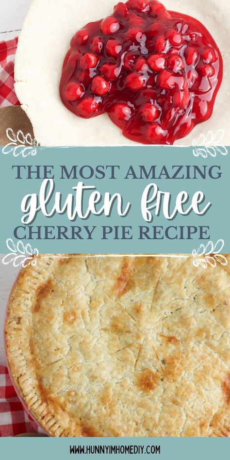 Cherry Pie Gluten Free, Gf Cherry Pie, Gluten Free Cherry Recipes, Cherry Recipes Gluten Free, Aip Pie, Gluten Free Pie Recipes, Gluten Free Cherry Pie, Fodmap Bread, Eoe Recipes