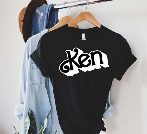 Ken Shirt Barbie, Barbie And Ken Shirts, Ken Themed Birthday Party, Diy Barbie Shirt For Women, Barbie Birthday Party Ideas For Women, Barbie Ken Party Ideas, Barbie Tshirt Women, Barbie Shirt Ideas, Barbie Birthday Shirts