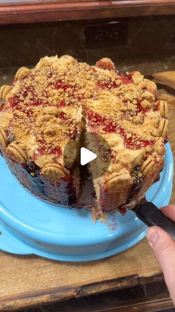 Matt Ramsey on Instagram: "PB&J No Bake Cheeaecake,  written recipe on my website.  Link in my bio! #pb&j #cheesecake #nobakecheesecake" Pb&j No Bake Cheesecake, Peanut Butter Jelly No Bake Cheesecake, Pb And J Cheesecake, Pb&j Cheesecake, Pb And J, Bake Cheesecake, Cake Factory, Grape Jelly, Cheesecake Factory