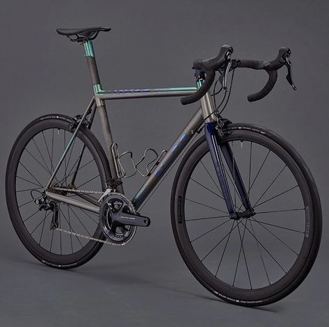 Titanium Road Bike, Bicycle Painting, Custom Bicycle, Raw Steel, High Level, Road Bike, Paint Job, Cool Bikes, Bicycle