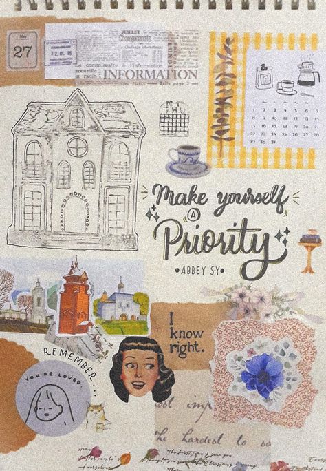 Abbey Sy, Make Yourself A Priority, Create Something, Journal Ideas, Travel Journal, Always Be, Bullet Journal, Travel