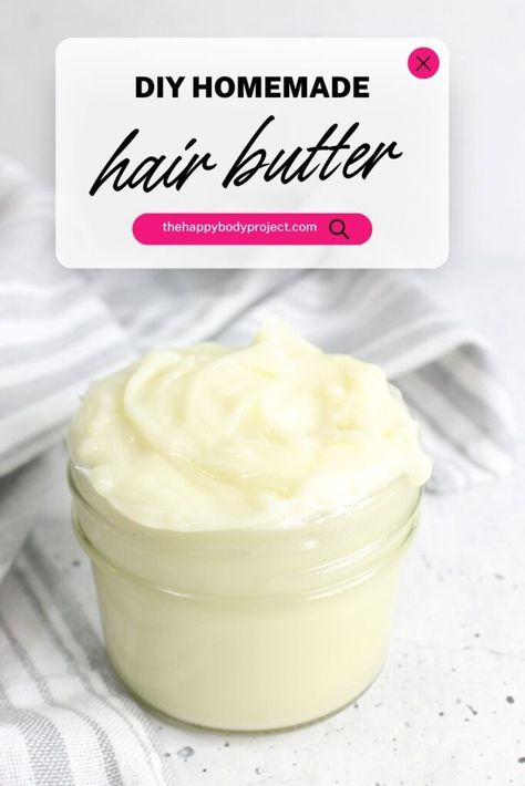 If you’ve ever struggled to find the perfect hair product to keep your locks hydrated and manageable without resorting to commercial products filled with synthetic chemicals, this homemade hair butter might be your new go-to solution! Made with just a few simple, natural ingredients, this nourishing hair butter is packed with moisturizing properties and is ideal for all hair types. Natural Hair Conditioner Homemade, Homemade Hair Butter, Hair Butter Recipe, Homemade Hair Gel, Homemade Hair Conditioner, Homemade Conditioner, Gluten Free Brunch, Conditioner Recipe, Hair Butter