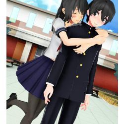 The Day I Met Her [Taro x Ayano] Yandere Simulator Memes, Yendere Simulator, Yandere Simulator Characters, Yuno Gasai, Yandere Simulator, My Hero Academia Episodes, Couples Costumes, Cute Icons, Anime Love