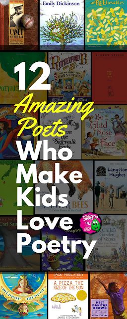 12 Amazing Poets Who Make Kids Love Poetry! Learn about the poetry of twelve different poets that upper elementary students enjoy reading. Suggested books are provided for each poet. Elementary Poetry, Poetry Books For Kids, Poetry Tea Time, Reading Poems, Poetry Activities, Poetry Unit, Poetry For Kids, Teaching Poetry, Poetry Ideas