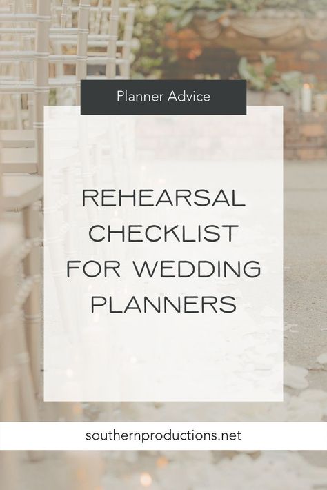 Get our rehearsal checklist for planners | Wedding Planner Education | In this blog post get our step-by-step checklist for directing a wedding rehearsal for new and aspiring wedding planners #weddingplannereducation #howtobecomeaweddingplanner #weddingplannertemplates #weddingplannereducator #weddingplanner #weddingplannermentor #weddingplannertips Wedding Coordinator Rehearsal Checklist, Wedding Planner Essentials, Wedding Rehearsal Checklist, Wedding Director Checklist, Rehearsal Dinner Checklist, Wedding Starter, Wedding Planning Timeline Printable, Checklist For Wedding, Wedding Coordinator Checklist