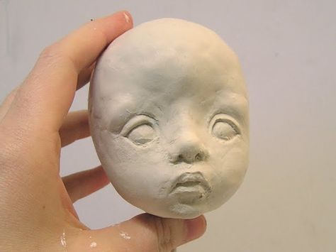 Best tutorial I've seen!  How to create a BJD Face - sculpting Tutorial Bjd Face, Art Doll Tutorial, Face Sculpting, Doll Sculpture, Sculpture Inspiration, Sculpting Tutorials, Making Dolls, Doll Making Tutorials, Paper Mache Clay