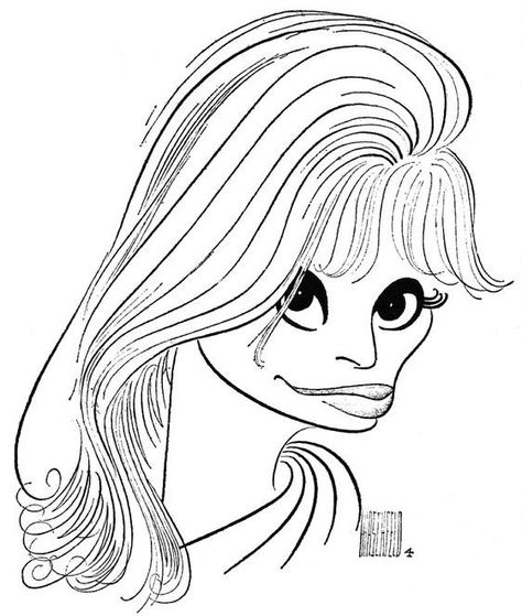 'ingrid thulin in of love remembered' by al hirschfeld Ingrid Thulin, Portraits Of Celebrities, Al Hirschfeld, Contemporary Drawing, Celebrity Caricatures, Ernest Hemingway, Good Art, Black And White Portraits, A Pen