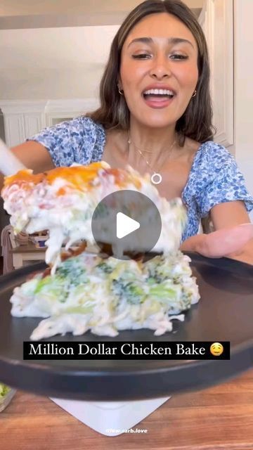 @weightlose_with_laura_ on Instagram: "MILLION DOLLAR CHICKEN BAKE (low carb!!)🤤

Have you tried this? #ChosenPartner

If you only have about 10 minutes to prep for dinner, this recipe is for you! This dish is packed with protein and has so much flavor!

Save and share this recipe with friends and family!

Ingredients:
1-10oz bag of broccoli florets
1 lb cooked chicken breast or rotisserie, diced
½ cup chicken bone broth
8 ounces cream cheese, softened
⅓ cup @chosenfoods Classic Mayo made with 100% Pure Avocado Oil
½ cup lite sour cream
1 tsp garlic powder
1 tsp onion powder
½ cup Colby jack or Mexican blend cheese, shredded
8 strips of bacon, cooked and diced
Green onion to top
@chosenfoods NEW Squeezable 100% Pure Avocado Oil

Directions:
1. Preheat oven to 350˚F.
2. Combine the chicken Million Dollar Chicken Bake, Million Dollar Chicken, Avocado Mayo, Low Carb Love, Keto Side, Simple Meals, Chicken Bake, Colby Jack, Carb Foods