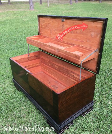 Cedar Chest Ideas, Hope Chest Diy, Antique Cedar Chest, Hope Chest Makeover, Cedar Chest Redo, Wooden Chests, Rustic Woodworking Projects, Lane Cedar Chest, Just Living Life