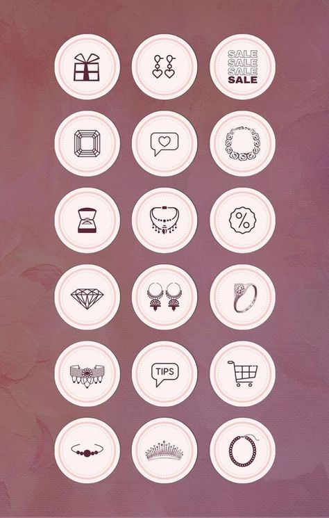 Cover Designs for Instagram Stories Instagram Highlight Icons Jewelry, Jewelry Highlight Cover Instagram, Pastel Highlights, Icon Jewelry, Black And White Instagram, Instagram Font, Cover Quotes, Vintage Instagram, Instagram Diy