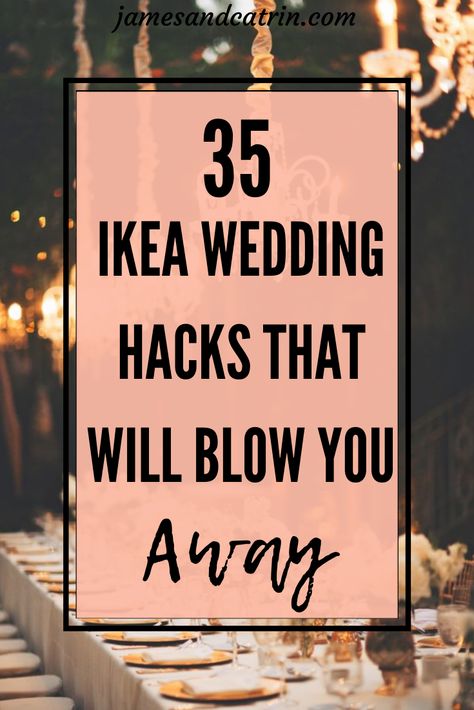 Weddings are expensive so if you can use some Ikea hacks to create beautiful decor then it's got to be a good idea! These awesome Ikea wedding hacks use some pretty plain items transformed into something gorgeous for your wededing. There are so many great ideas to use Ikea hacks for weddings, you will definitely be inspired for the big day. #ikeahacks #weddinghacks  #ideas #inspiration #diyikeawedding Ikea Hacks Wedding, Ikea Wedding Hacks, Ikea Wedding, Wedding Hacks, Rustic Wedding Decorations, Farmhouse Ideas, Card Box Wedding, Got To Be, Diy Farmhouse