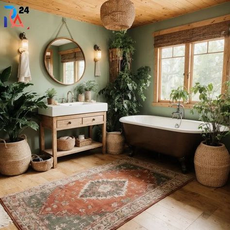 Boho style has become a popular trend in home decor, and it's no surprise that it has made its way into the bathroom. This style is all about creating a relaxed and eclectic atmosphere with a mix of patterns, textures, and natural elements. From vibrant colors to intricate details, boho Small Boho Bathroom Ideas, Small Boho Bathroom, Candle Decor Bedroom, Boho Chic Bathroom Decor, Boho Chic Bathroom, Boho Style Bathroom, Chic Bathroom Decor, Bohemian Bathroom, Mixing Patterns