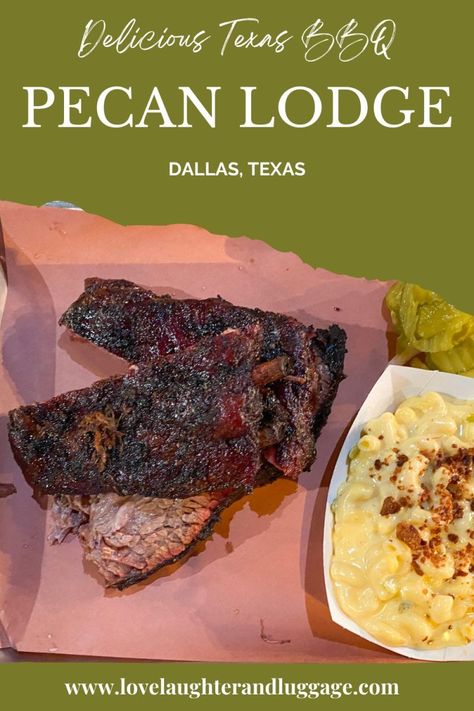 Pecan Lodge: Great Texas BBQ in Dallas Kansas City Bars, Texas Barbecue, Visit Texas, Travel Foodie, Industrial District, Texas Bbq, Beef Ribs, American Travel, Pork Ribs