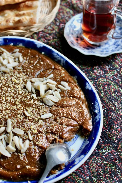 The authentic Persian Halva - Iranian recipes Foodcraftz Halva Recipe Persian, Persian Halva, Difficult Recipes, Persian Desserts, Halva Recipe, Ramadan Recipe, Iranian Recipes, Persian Recipes, Eid Food