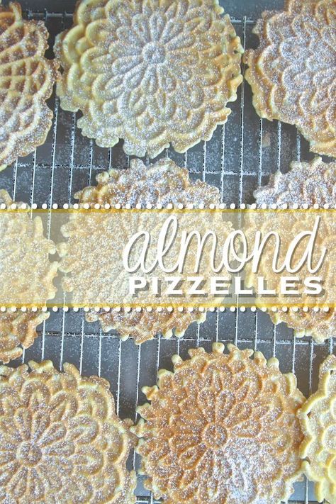 Pizzelle Cookies, Pizzelle Recipe, Protein Cookies, Italian Cookies, Xmas Cookies, Ice Cream Desserts, Brownie Cookies, How Sweet Eats, Cookie Cake