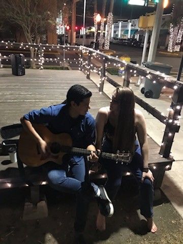 #January 31st | #Park | #Couple | #HarlingenTexas | #cutecouple | #lovers | #singing | #guitar | #aesthetic | #romantic Couple Singing And Playing Guitar Aesthetic, Guitar Date Aesthetic, Couples Playing The Guitar, Singing Couple Aesthetic, Singing Together Aesthetic, Musical Couple Aesthetic, Couple With Guitar Aesthetic, Guitar Couple Aesthetic, Park Couple Aesthetic