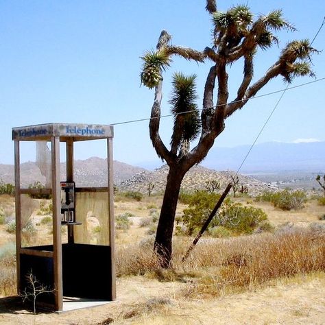 payphone in desert in the middle of nowhere in the daylight Mojave National Preserve, San Bernardino County, Telephone Booth, Desert Dream, Desert Life, California Desert, Middle Of Nowhere, Mojave Desert, Phone Booth