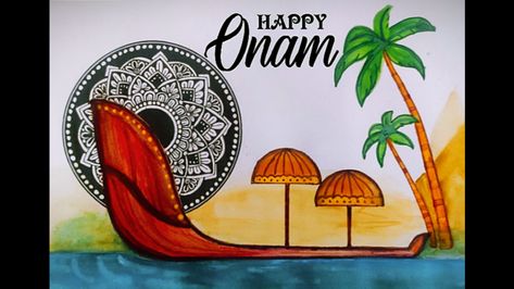 #onam #mandalaart Mandala Art For Onam, Onam Drawing Images, Onam Drawing Ideas, Onam Pictures For Drawing, Happy Onam Drawing, Onam Painting, Onam Festival Drawing, Onam Drawing, Happy Onam Images