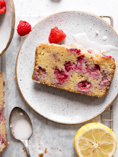 Raspberry Lemon Bread • Fit Mitten Kitchen Lemon Raspberry Loaf, Raspberry Loaf, Raspberry Bread, Fit Mitten Kitchen, Almond Flour Bread, Paleo Baking, Lemon Bread, Raspberry Almond, Lemon Loaf