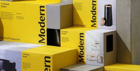 23 Packaging Designs That Feature the Use of the Color Yellow | Dieline - Design, Branding & Packaging Inspiration Electronic Packaging, Modern Plates, Dwell Magazine, Modern Packaging, Packaging Design Inspiration, Box Design, Design Company, Graphic Design Inspiration, Craft Beer