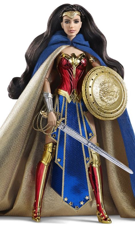 The Amazon Princess Wonder Woman Barbie ($80) available June 17 @ http://www.mattycollector.com/ Wonder Woman Doll, Gal Gadot Wonder Woman, Mattel Shop, Wonder Woman Costume, Wonder Women, Batman Vs Superman, Barbie Toys, San Diego Comic Con, Barbie I