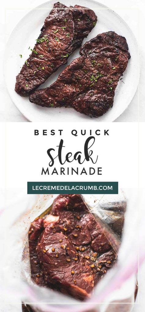 Sirloin Steak Marinade, Grilling Ribeye, Quick Steak Marinade, Quick Steak, Steak Marinade For Grilling, Easy Steak Marinade Recipes, Steak Marinades, Best Marinade, Grilling Burgers