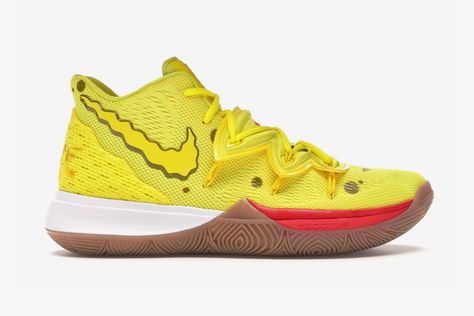 Fit for Bikini Bottom Cop the SpongeBob x Nike Kyrie Collection Early #highsnobiety #shopping #deals #streetwear Zapatillas Kyrie Irving, Patrick Ewing Sneakers, Nike Spongebob, Ewing Sneakers, Kyrie 5 Spongebob, Zapatillas Nike Basketball, Kyrie Irving Shoes, Nike Kyrie 5, Kyrie 5