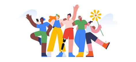 Google Fi on Behance Geometric People, Support Illustration, Glass Fusing Projects, Wacom Cintiq, People Illustration, Environmental Graphics, Digital Art Illustration, Illustrator Tutorials, Illustration Sketches