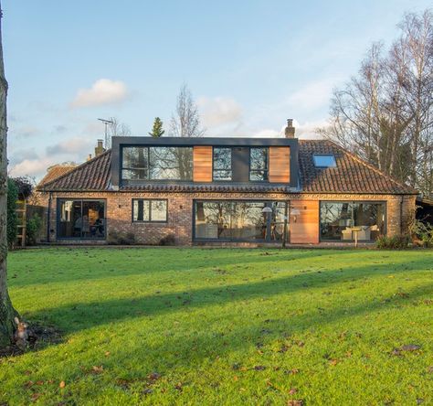 Roof space transformation | Transform Architects | West Yorkshire Dormer Extension, Large Dormer, Dormer House, Renovation Facade, Bungalow Conversion, Dormer Loft Conversion, Dormer Bungalow, Bungalow Extensions, Bungalow Ideas