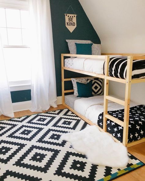 10 Shared Kids' Bedrooms With the Cutest Decor | The Everymom Ikea Kids Room, Kids Rooms Shared, Design Ložnic, Kids Shared Bedroom, Shared Kids Room, Ikea Bedroom, Shared Bedroom, Shared Room, Shared Bedrooms