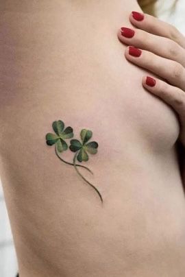 Botanisches Tattoo, Wildflowers Tattoo, Shamrock Tattoo, Leaf Clover Tattoo, Lucky Tattoo, Four Leaf Clover Tattoo, Clover Tattoo, Shamrock Tattoos, Model Tattoo