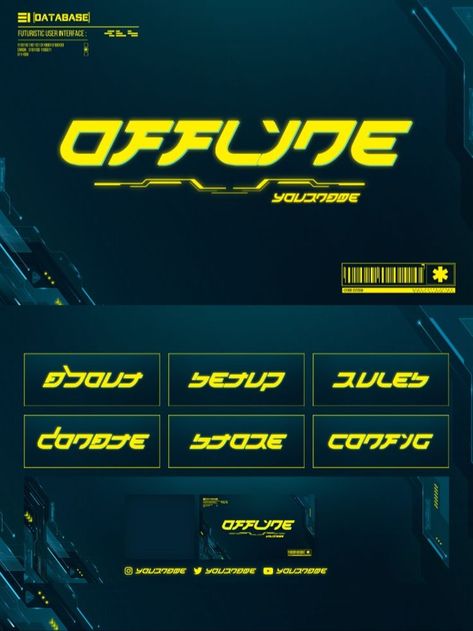 cyberpunk edgerunners twitch overlay Banners For Twitch, Vtuber Overlay, Cyberpunk Edgerunners, Stream Overlay, Twitch Overlay, Futuristic Style, Night City, User Interface, Cyberpunk