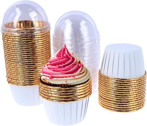 FADACAI 50 Pieces Cupcake Ramekins, 7oz 154ml Cupcake Cases, Disposable Ramekins for Cupcakes, Cupcake Cups with Lids, Muffin Cupcake Baking Cup for Wedding Birthday Party : Amazon.co.uk: Home & Kitchen Pudding Snacks, Muffin Cupcake, Cupcake Baking, Cupcake Pans, Cupcake In A Cup, Cupcake Cases, Uk Kitchen, Disposable Cups, Baking Cupcakes