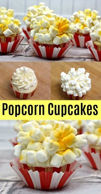 Dumbo 2019, Popcorn Ideas, Food Character, Popcorn Cupcakes, Birthday Cupcakes Boy, Easy Popcorn, Circus Cakes, Cupcake Project, Ideas Cupcakes