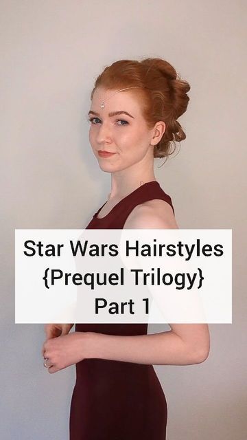 Padme Lake Dress Hair, Padme Makeup Tutorial, Padme Sunset Dress, Padme Hairstyles Tutorial, Padme Inspired Hair, Star Wars Hairstyles Padme, Padme Amidala Hair Tutorial, Padme Hair Tutorial, Padme Amidala Makeup