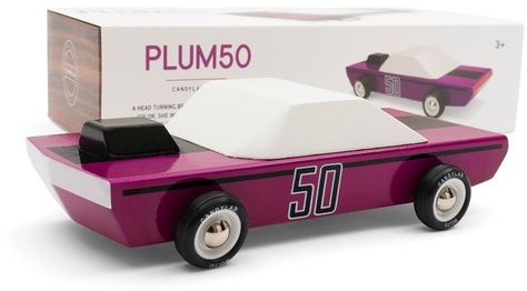 Candylab Toys Retro Plum 50 Candylab Toys, Candy Toys, Wooden Cars, Wooden Toy Cars, Wooden Games, Wooden Car, Toy Cars, Automotive Art, Designer Toys