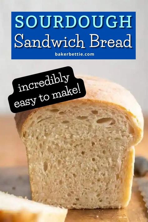 Bread Recipe Sourdough, Rice Bread Recipe, Sandwhich Bread, Sourdough Sandwich Bread Recipe, Sourdough Sandwich Bread, Easy Sourdough Bread Recipe, Sandwich Bread Recipe, Recipe Using Sourdough Starter, Recipes With Yeast