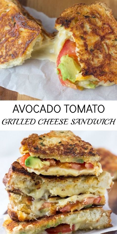 Sandwich Combos Lunch Ideas, French Fry Burrito, Avocado Grilled Cheese Sandwich, Avocado Cheese Sandwich, Summer Food Truck Ideas, Sandwich Recipes Healthy Lunches, Healthy Food Truck Ideas, Super Yummy Recipes, Tomato Recipes Healthy