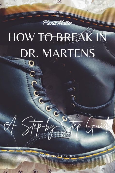 Here's a step-by-step guide on how to break in Dr. Martens. It won't be easy, but it will be worth it. Docs last for years if you treat them right. Vegan leather is tough and you will need some help on how to break Dr. Martens in. Enjoy! Dr Martens And Jeans, How To Break In Doc Martens, Vegan Dr Martens, Vegan Doc Martens, Doc Martens Loafers, Dr Martin Boots, Styling Dr Martens, It Will Be Worth It, Dr Martens Outfit