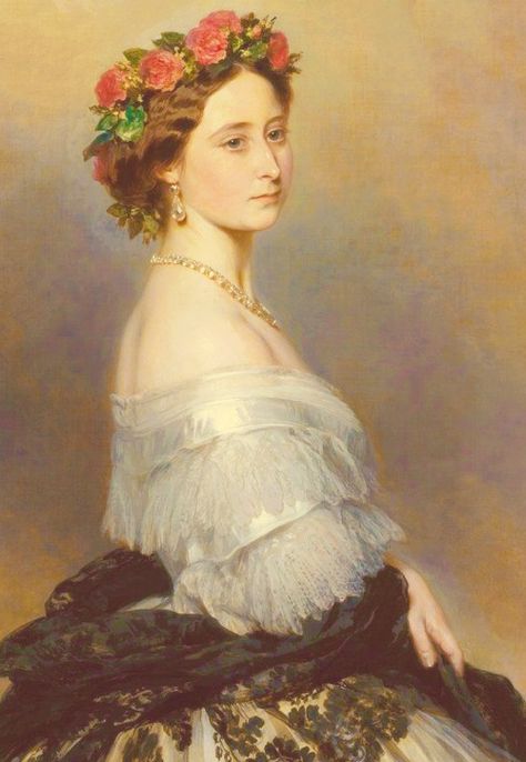 Princess Alice of the United Kingdom, later Grand Duchess of Hesse in 1862 by Winterhalter. Alice Of Hesse, Franz Winterhalter, Franz Xavier Winterhalter, Franz Xaver Winterhalter, Alexandra Feodorovna, Romanov Dynasty, Princess Alice, The Royal Collection, Advanced Style