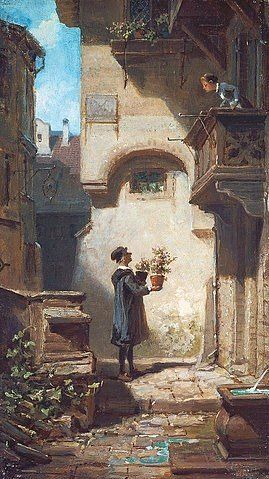 Carl Spitzweg, John Everett Millais, History Painting, Giclee Painting, Cottage Art, German Art, Old Paintings, Aesthetic Painting, Figurative Art