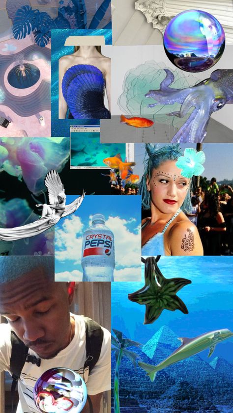 Seapunk Aesthetic, The Future Aesthetic, Vaporwave Outfit, Sea Punk, Summer Tumblr, Future Aesthetic, Witches Fingers, Flowers Water, Water Aesthetic